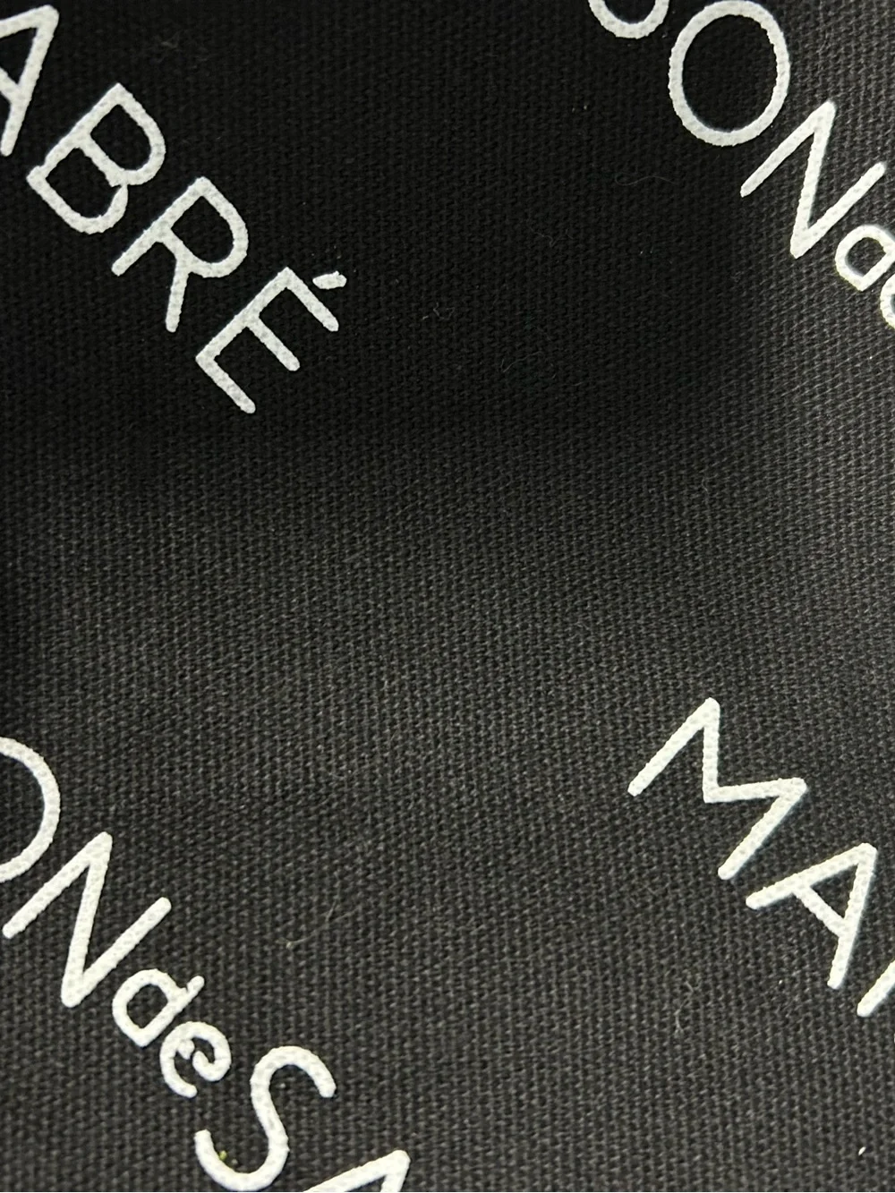 MAISON de SABRÉ Black Logo Tote Bag